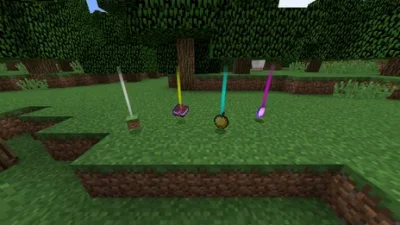 Мод Loot Beams Retro для Minecraft [1.12.2]