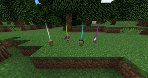 Мод Loot Beams Retro для Minecraft [1.12.2]