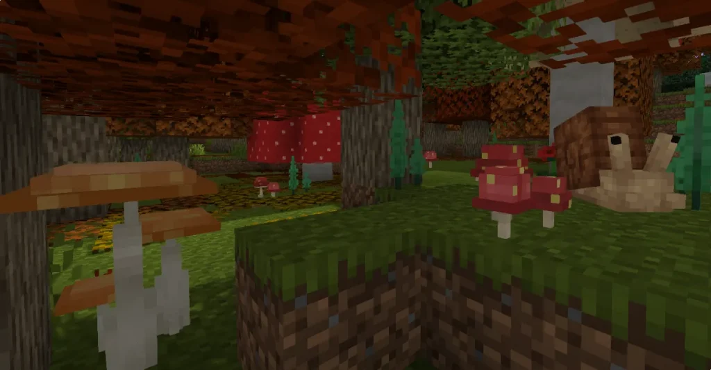 Скриншот игры Мод Mushroom Quest для Minecraft [1.21.1, 1.20.1, 1.19.2, 1.18.2] 10